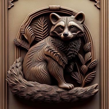 3D model Raccoon from Kherson famous animal (STL)